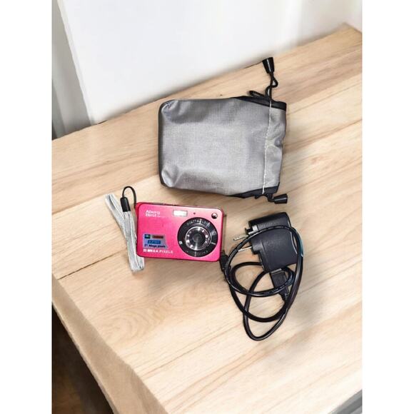 Aberg Best ABcam 218 21.0 MP Compact Portable Digital Camera Red - Picture 1 of 1